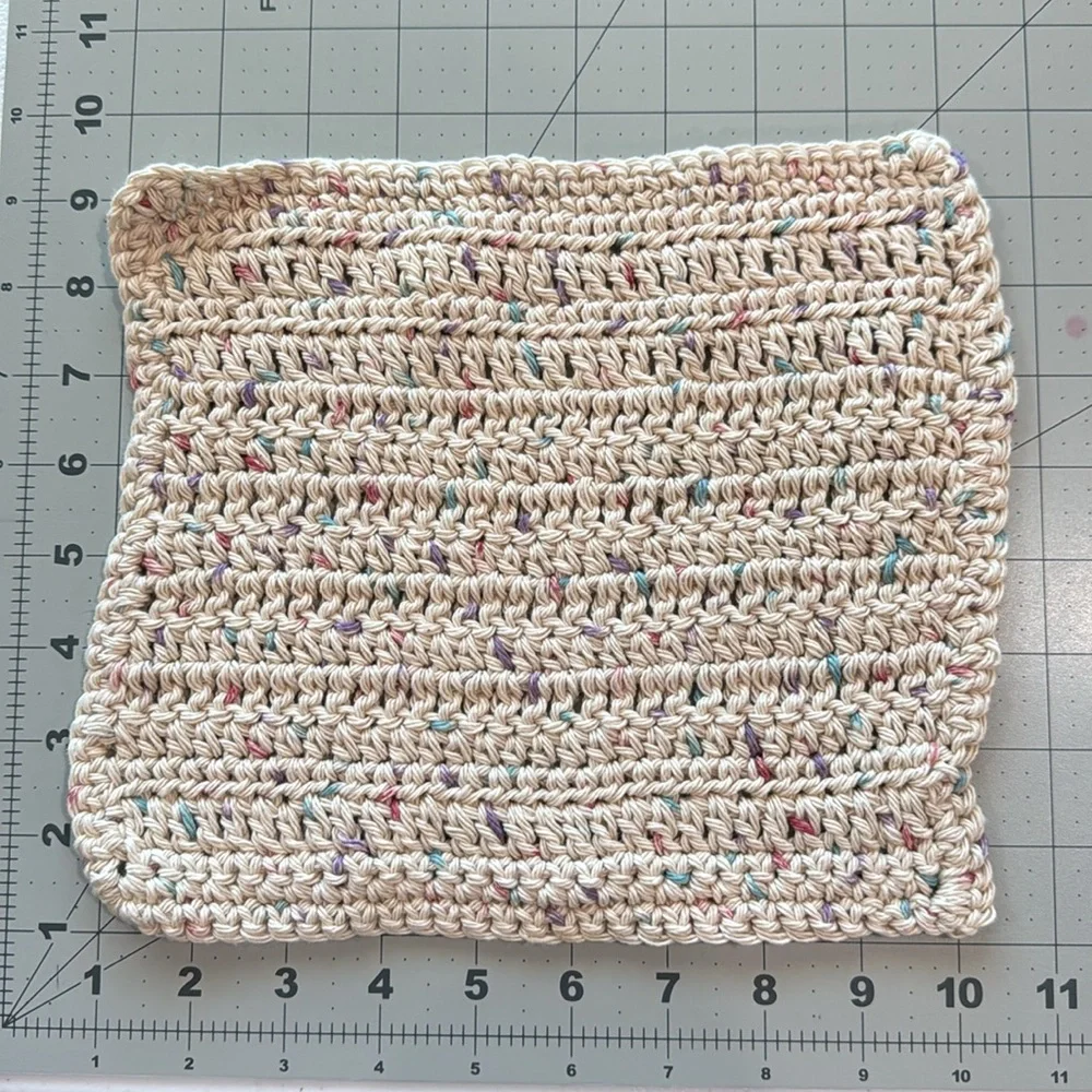 Handmade Hand Crochet Cotton Dishcloth/Washcloth